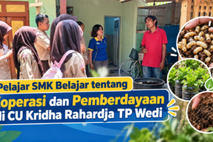 Pelajar SMK Negeri 1 Jogonalan Belajar Koperasi dan Pemberdayaan di CU Kridha Rahardja TP Wedi