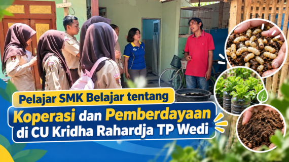 Pelajar SMK Negeri 1 Jogonalan Belajar Koperasi dan Pemberdayaan di CU Kridha Rahardja TP Wedi